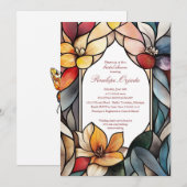 Moderne Glasblass Bridal-Dusche Einladung (Vorne/Hinten)