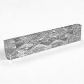 Moderne Glasdiamanten Namensplakette