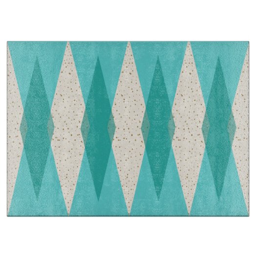 Moderne Glasschneideplatte aus dem Mittelalter der Schneidebrett (Vorderseite)