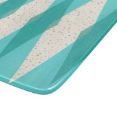 Moderne Glasschneideplatte aus dem Mittelalter der Schneidebrett (Ecke)