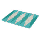 Moderne Glasschneideplatte aus dem Mittelalter der Schneidebrett (Ecke)