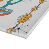 Moderne Glasschneidplatte Mitte des Jahrhunderts Schneidebrett (Ecke)