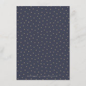 Moderne Glastür Nachtkletter Imitate Gold Glitzer Begleitkarte (Rückseite)