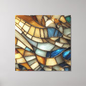 Moderne Glaswellen Leinwanddruck (Vorderseite)