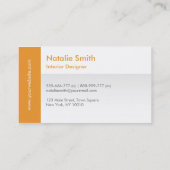 Moderne glatte visitenkarte (Rückseite)