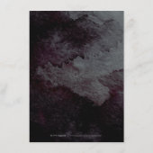 Moderne Glattleder Schwarz-Imitate Gold Glitzer De Begleitkarte (Rückseite)