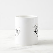 Moderne "Glaube"-Script Weihnachtskaffee-Tasse Kaffeetasse (Mittel)