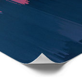 Moderne Glitch-Horizon-Wandkunst Poster (Ecke)