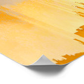 Moderne Glitch-Sonnenuntergangs-Wandkunst Poster (Ecke)