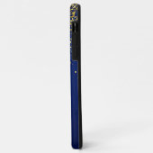 Moderne Glitter Blau Muster Case-Mate iPhone Hülle (Hinten/Links)