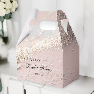 Moderne, Glitter-Brautparty  Geschenkschachtel