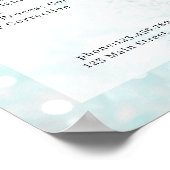 Moderne Glitter-Mint-Salon-Preisliste Poster (Ecke)