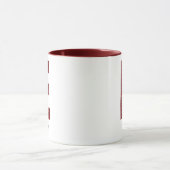 Moderne Glitter-Monogramm-E-Tasse mit Namen Tasse (Zentrum)