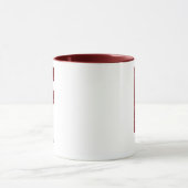 Moderne Glitter-Monogramm-F-Tasse mit Namen Tasse (Zentrum)