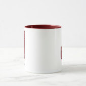 Moderne Glitter-Monogramm-J-Tasse mit Namen Tasse (Zentrum)
