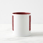 Moderne Glitter-Monogramm-M-Tasse mit Namen Tasse (Zentrum)