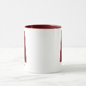 Moderne Glitter-Monogramm-Tasse mit Namen Tasse (Zentrum)