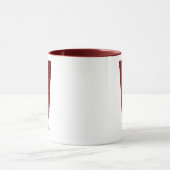 Moderne Glitter-Monogramm-V-Tasse mit Namen Tasse (Zentrum)