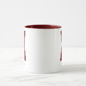 Moderne Glitter-Monogramm-X-Tasse mit Namen Tasse (Zentrum)