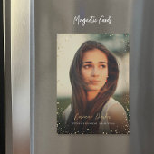 Moderne Glitz Abschluss Foto Announcement Magnete