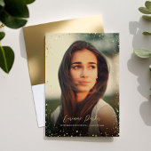 Moderne Glitz Foto Graduation Party Einladung