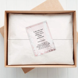 Moderne Glitzer Discount Card Rabattkarte