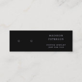 Moderne Glitzer Feather Jewelier Earring Display Mini Visitenkarte (Vorderseite)