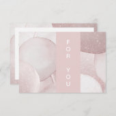 Moderne Glitzer Geschenkgutscheine Flachkarte (Vorne/Hinten)