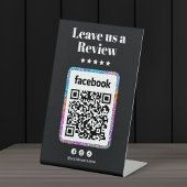 Moderne Glitzer Hair Salon Facebook Rezensionen Qr Sockelschild