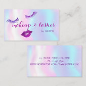 Moderne Glitzer Lippen, Lashes, Visitenkarte (Vorne/Hinten)