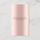 Moderne Glitzer Ohrring-Display-Karte Visitenkarte (Rückseite)