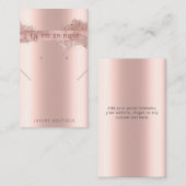 Moderne Glitzer Ohrring-Display-Karte Visitenkarte (Vorne/Hinten)