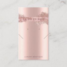 Moderne Glitzer Ohrring-Display-Karte Visitenkarte