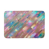 Moderne Glitzer Opal Holographic Collection Badematte (Vorderseite)
