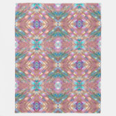 Moderne Glitzer Opal Holographic Collection Fleecedecke (Vorderseite)
