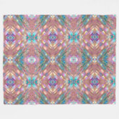 Moderne Glitzer Opal Holographic Collection Fleecedecke (Vorderseite (Horizontal))