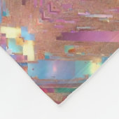 Moderne Glitzer Opal Holographic Collection Fleecedecke (Ecke)