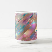 Moderne Glitzer Opal Holographic Collection Kaffeetasse (Mittel)