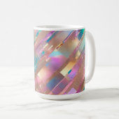 Moderne Glitzer Opal Holographic Collection Kaffeetasse (VorderseiteRechts)
