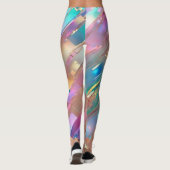 Moderne Glitzer Opal Holographic Collection Leggings (Rückseite)