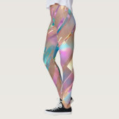 Moderne Glitzer Opal Holographic Collection Leggings (Links)