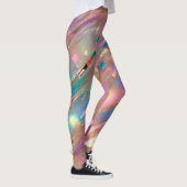 Moderne Glitzer Opal Holographic Collection Leggings (Rechts)
