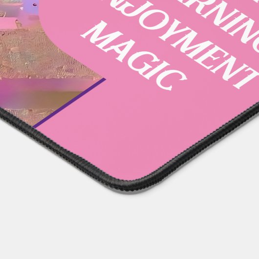 Moderne Glitzer Opal Holographic Collection Schreibtischunterlage (Ecke)