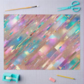 Moderne Glitzer Opal Holographic Collection Seidenpapier (Basteln)