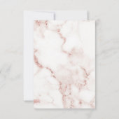 Moderne Glitzer Probe Rose Gold ID816 Einladung (Rückseite)