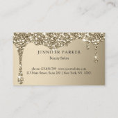 Moderne Glitzer Salon Discount Card Visitenkarte (Rückseite)