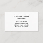 Moderne Glitzer Salon Loyalty Business Card Visitenkarte (Rückseite)