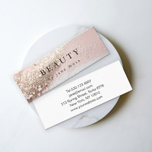 Moderne Glitzer Salon Mini Business Card Mini Visitenkarte