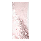 Moderne Glitzer Salon Preis List Rack Card Werbekarte (Hinten)