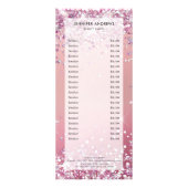 Moderne, Glitzer, Salon, preiswert Werbekarte (Vorne)